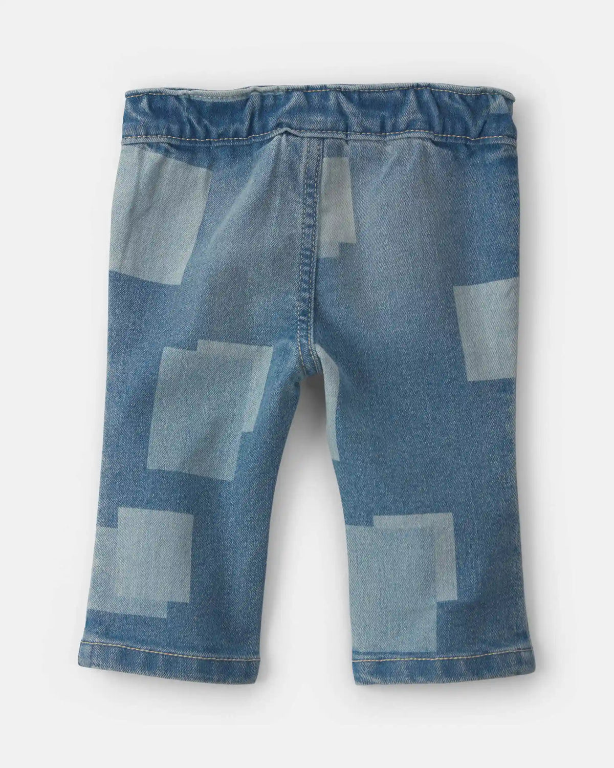 Baby Girl Patchwork Straight-Leg Jeans - Medium Wash