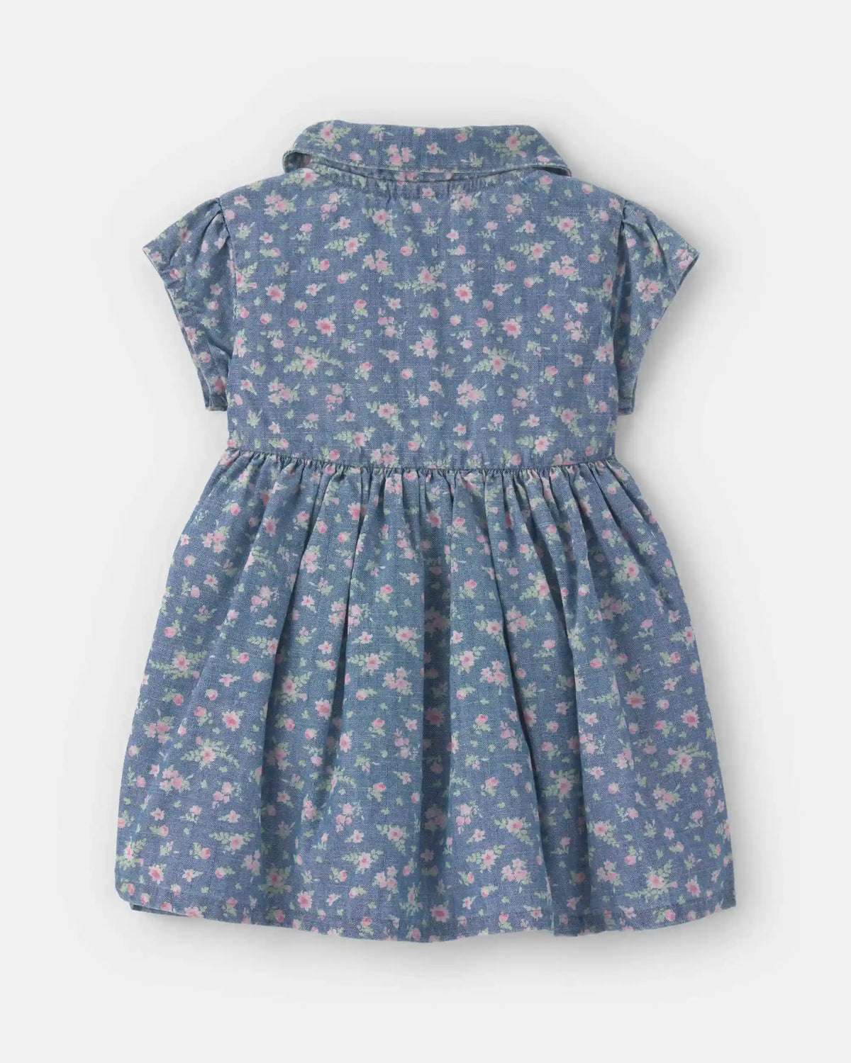 Baby Girl Floral Chambray Dress