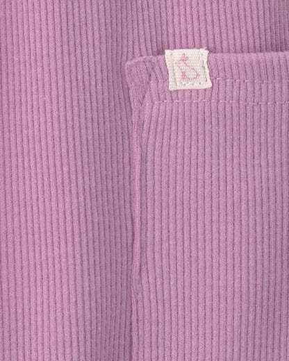 Baby Girl 2-Piece Long-Sleeve Overall Set - Purple