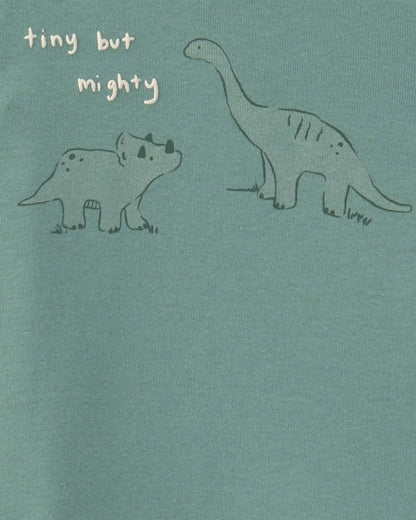Baby Boy 4-Piece Dinosaur Outfit Set - Green/Ivory