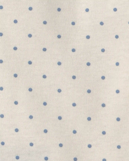 Baby Girl 4-Pack Blueberry Floral Long-Sleeve Bodysuits - Blue