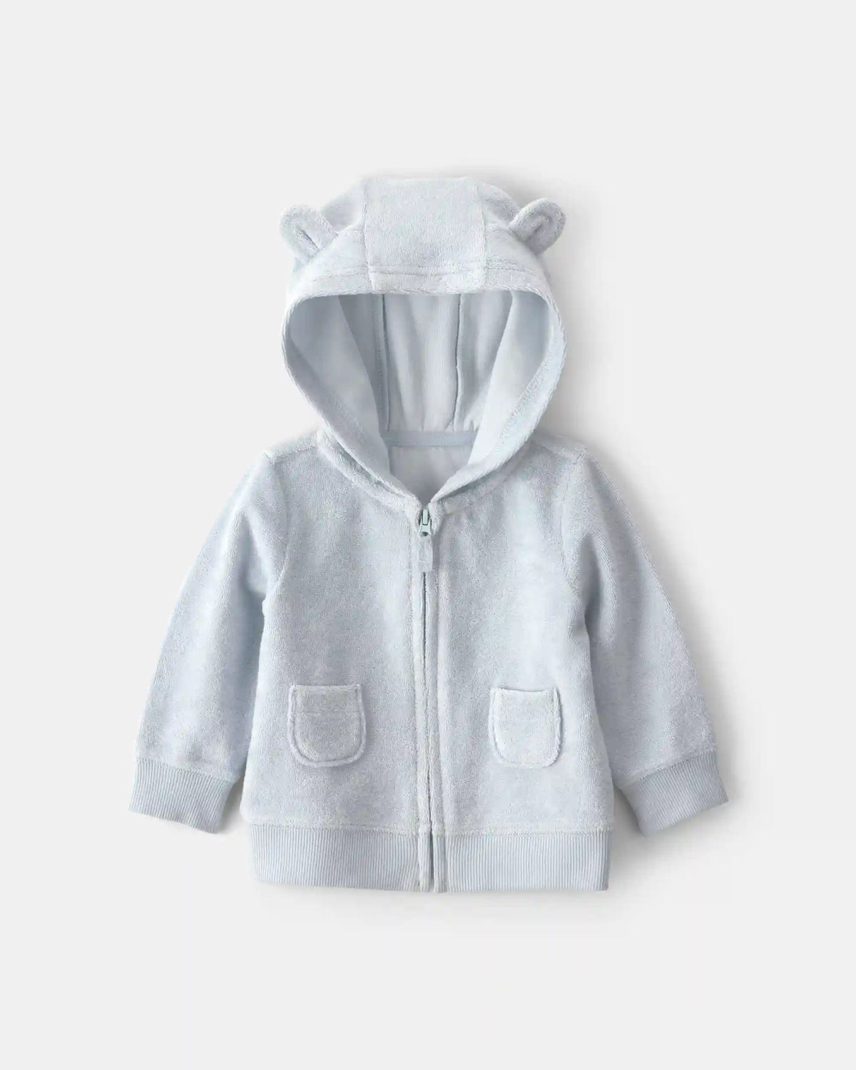 Baby 3-Piece Bear Terry Short-Sleeve Layering Set - Blue