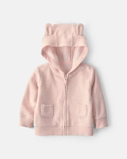 Baby Girl 3-Piece Bunny Terry Layering Set - Pink