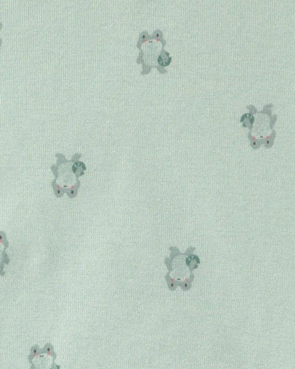 Baby 3-Piece Frog Bodysuit & Pant Set - Green/Grey