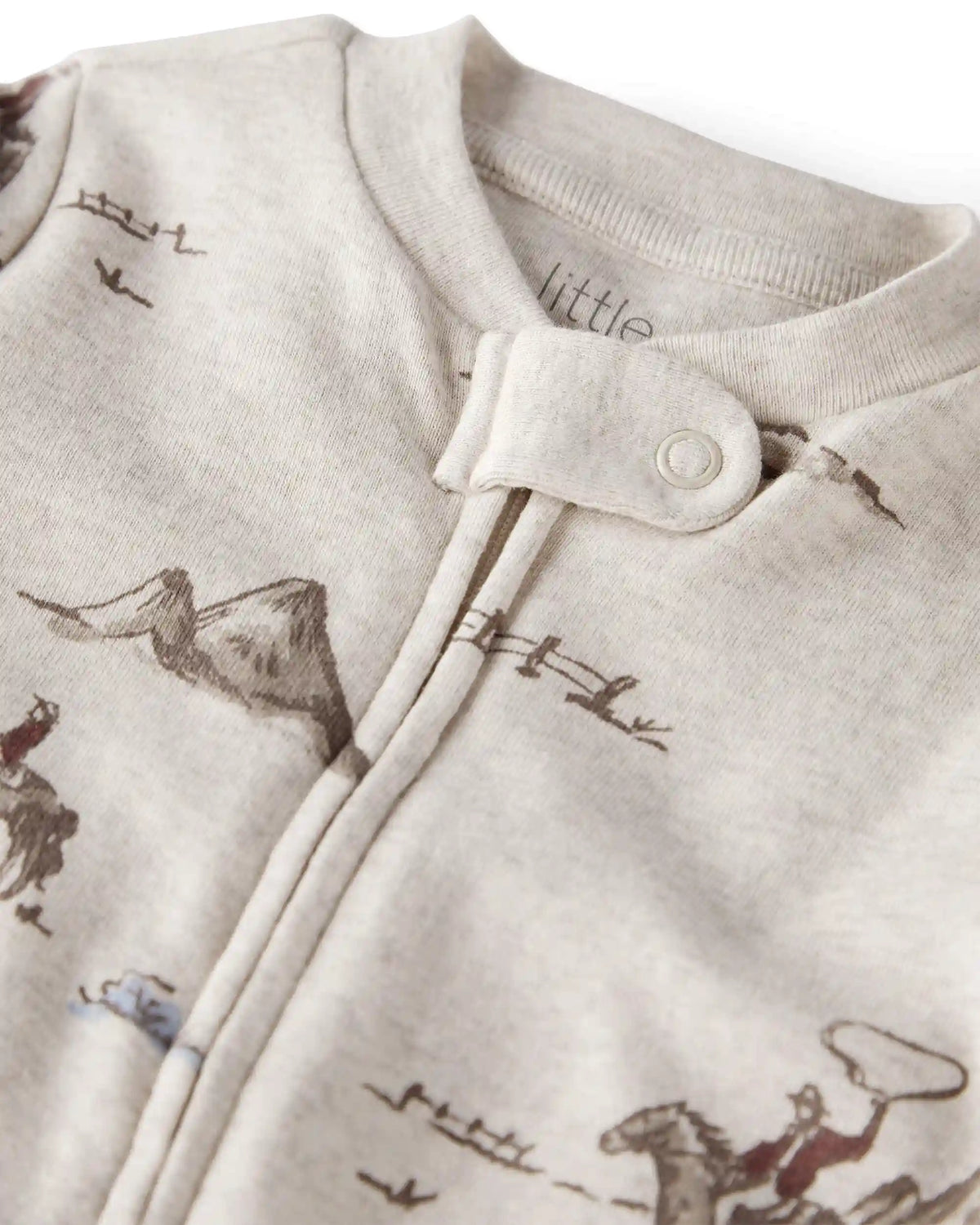 Baby Organic Cotton Sleep & Play Pajamas in Western Rodeo