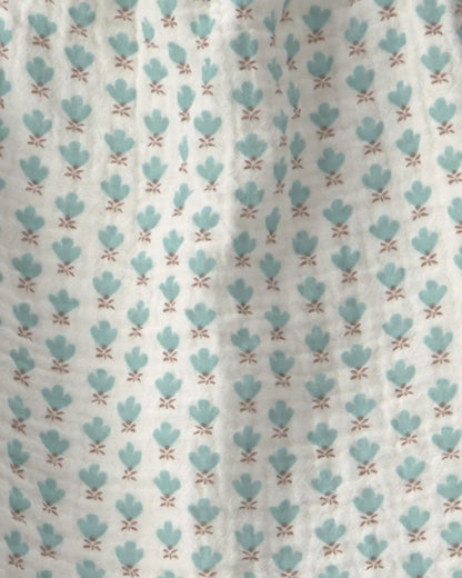 Baby Girl 2-Piece Organic Cotton Gauze Top & Short Set in Floral