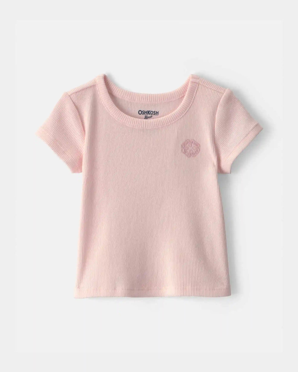 Baby Girl OshKosh Logo Ribbed Tee - Pink