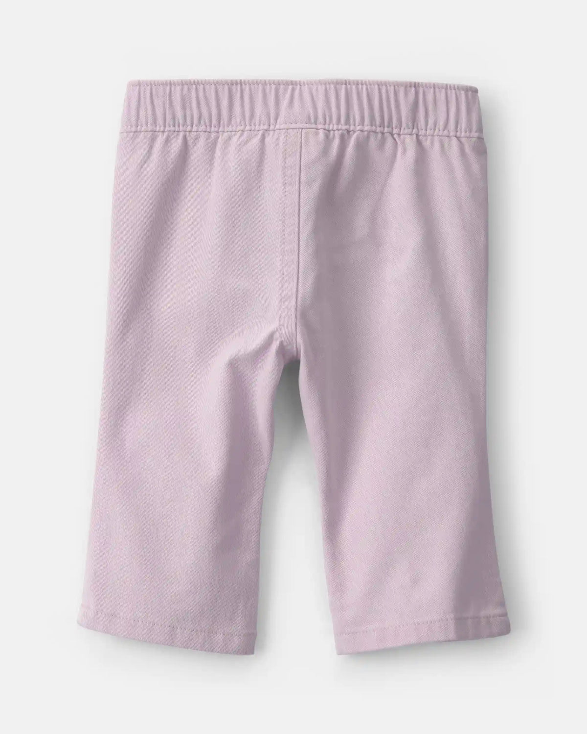 Baby Girl Straight-Leg Scalloped Pocket Pants - Purple