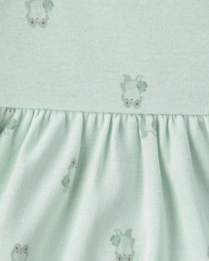 Baby Girl 2-Pack Frog Short-Sleeve Dresses - Green