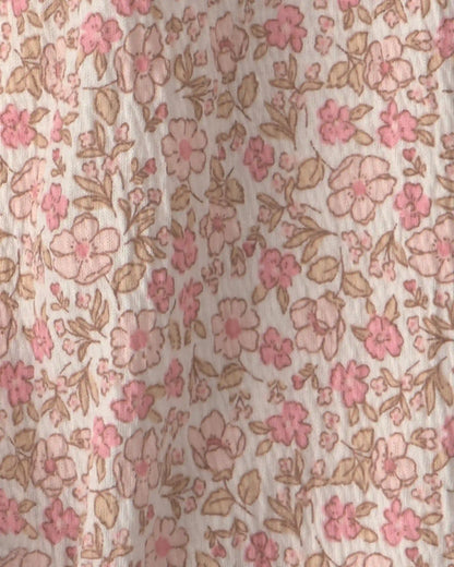 Baby Girl Floral Jumpsuit - Pink