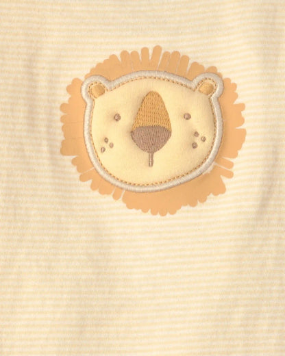 Baby Boy 3-Piece Lion Top & Pant Set - Brown