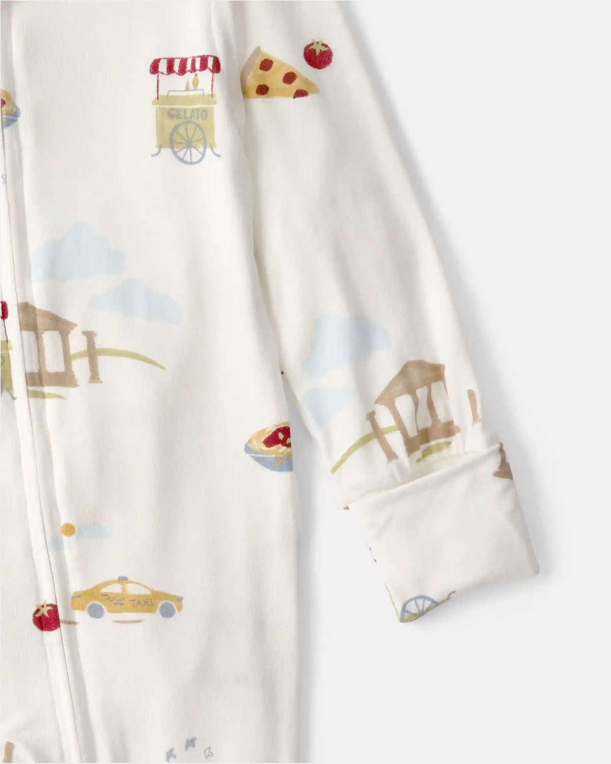 Baby Italy 2-Way Zip PurelySoft™ Sleep & Play Pajama - Cream