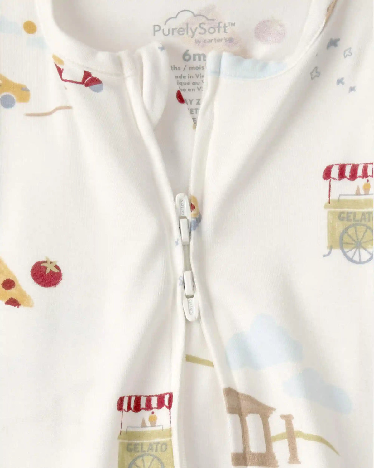 Baby Italy 2-Way Zip PurelySoft™ Sleep & Play Pajama - Cream