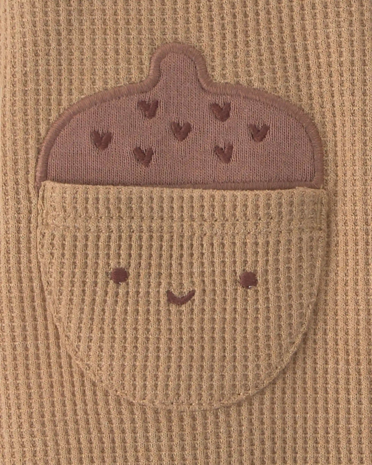 Baby Boy 2-Piece Thanksgiving Thermal Long-Sleeve Overall Set - Brown