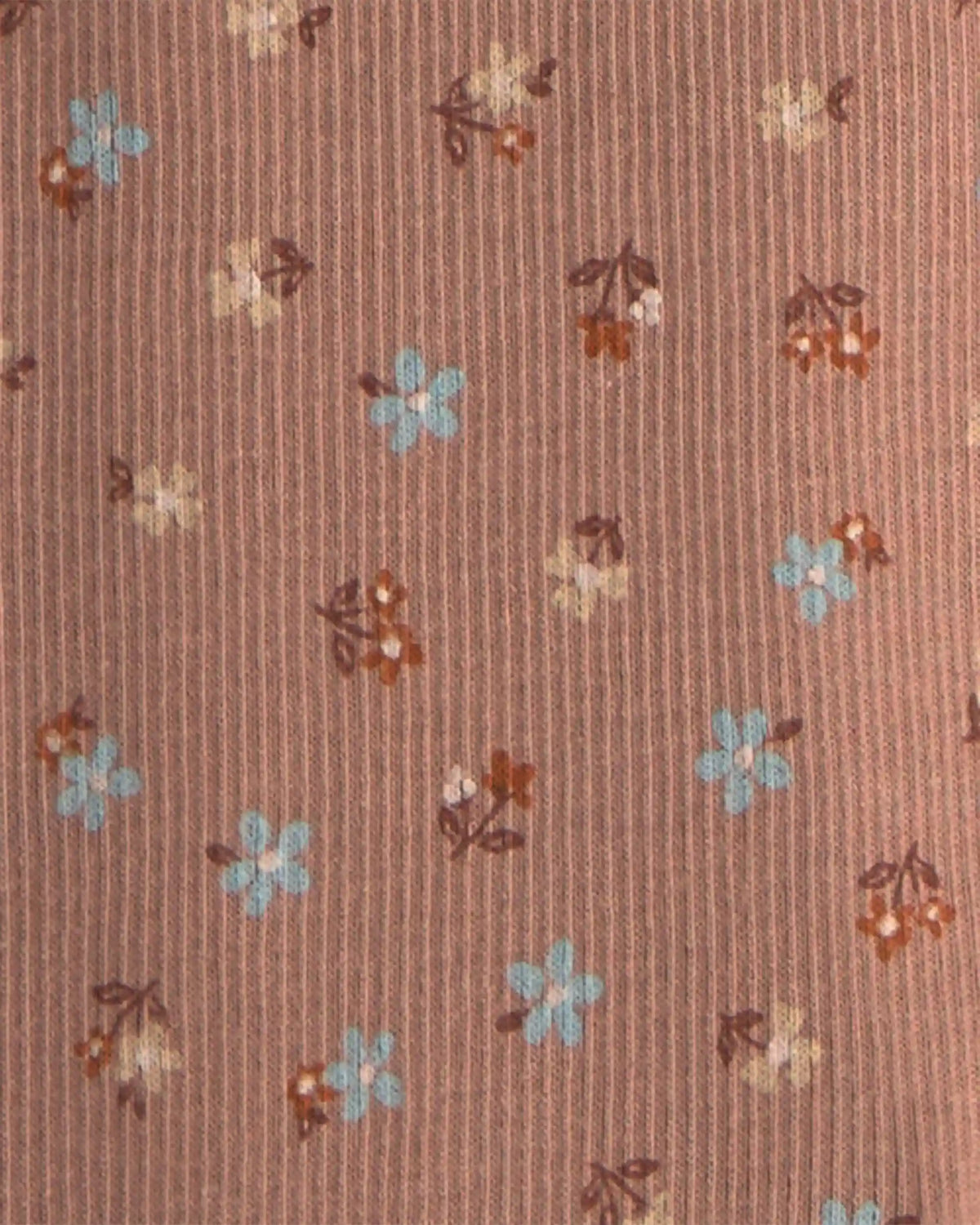 Baby Girl 2-Piece Floral Fleece Sweatshirt & Pant Set - Brown