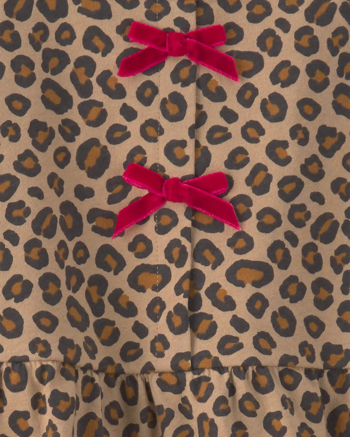 Baby Girl 2-Piece Leopard Long-Sleeve Top & Pant Set - Brown/Grey