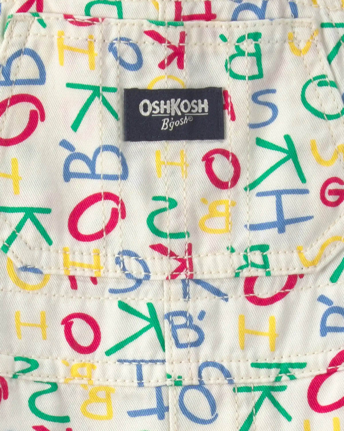 Baby Alphabet Overalls - White