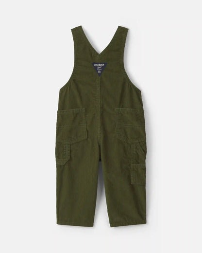 Baby Corduroy Overalls - Olive Green