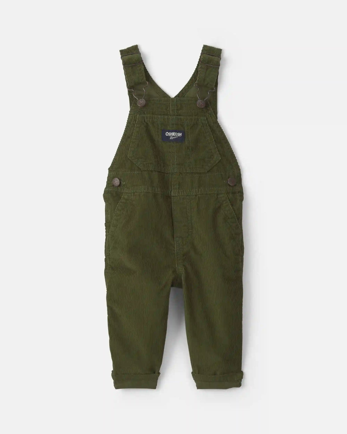 Baby Corduroy Overalls - Olive Green