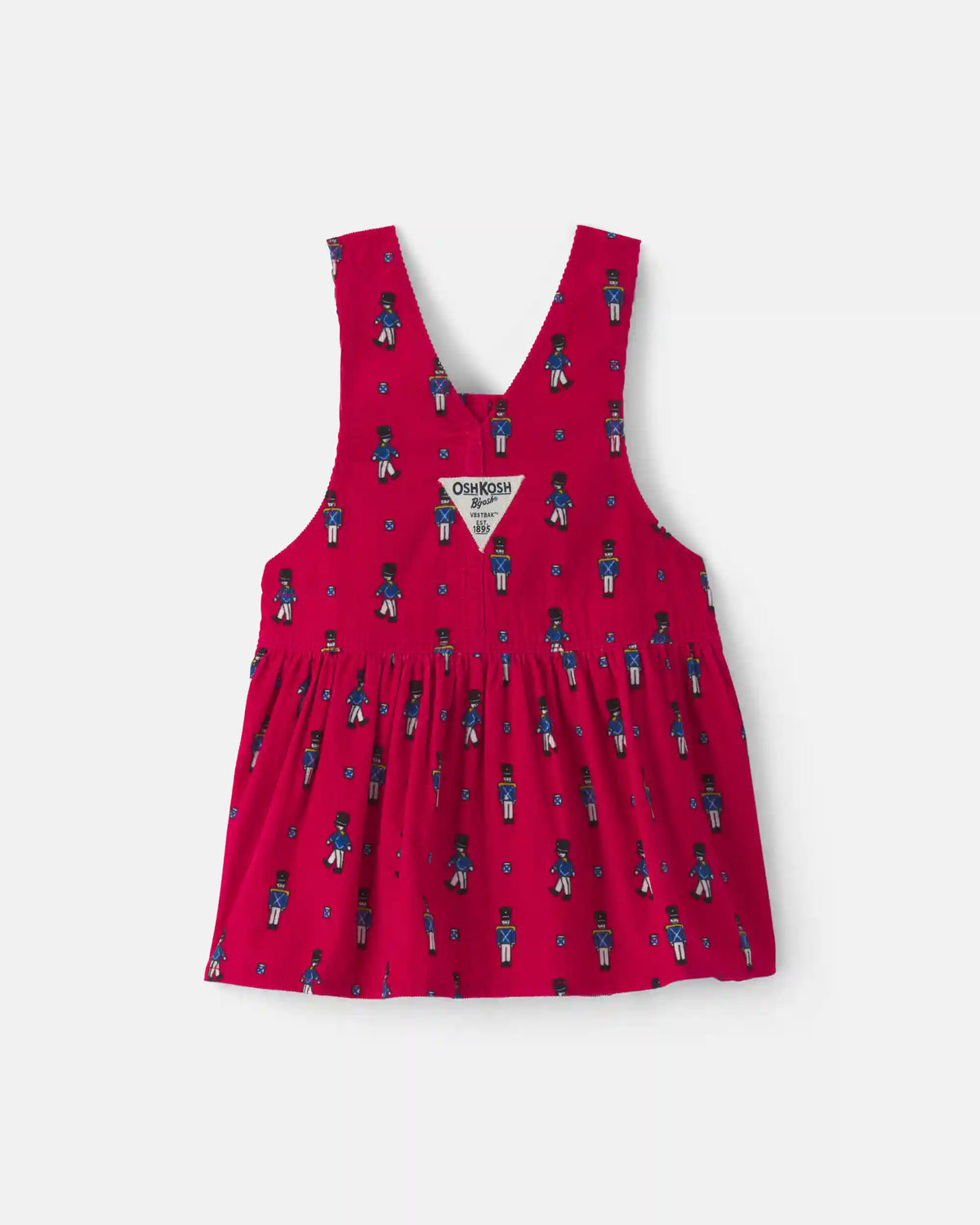 Baby Girl Nutcracker Corduroy Skirtall - Red