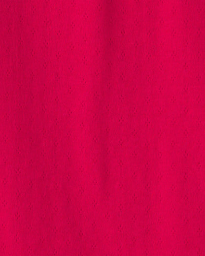 Baby Girl Long-Sleeve Bodysuit - Red