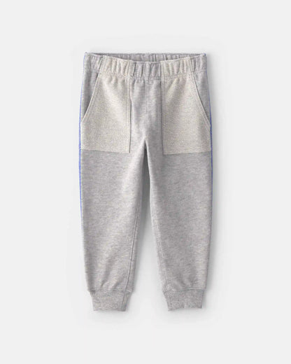 Baby Boy 2-Piece 'Team Player' French Terry Sweatshirt & Pant Set - Grey