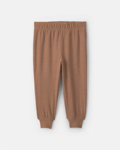 Baby Boy 2-Piece Long-Sleeve Top & Pant Set - Brown