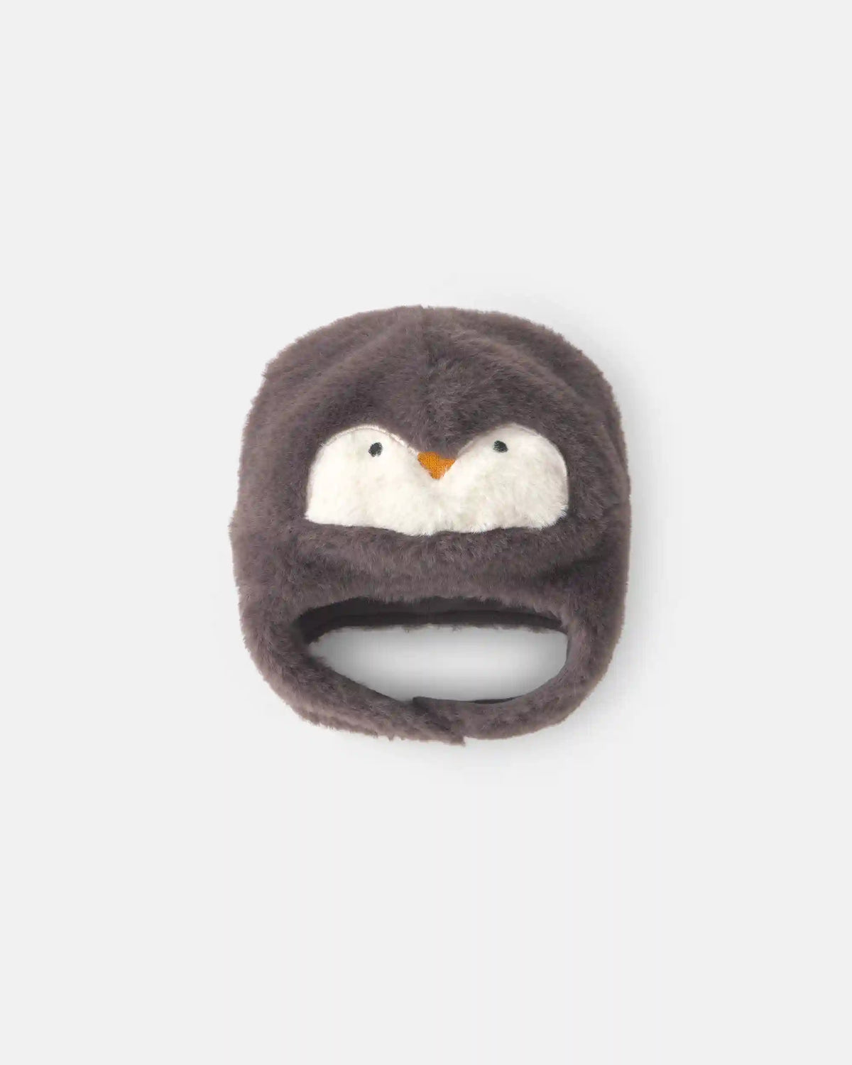 Baby Penguin Christmas Fleece Hat - Grey