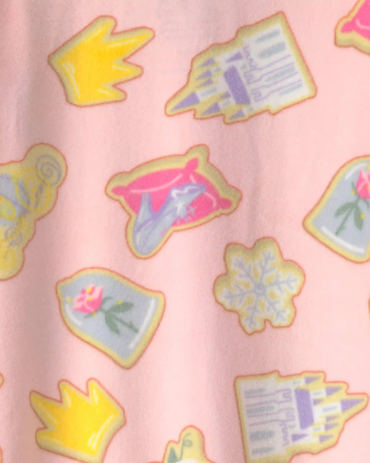 Baby Girl 1-Piece Disney© Princess Holiday 2-Way Zip DreamPlush Snug Fit Footed Pajama - Pink