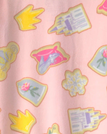 Baby Girl 1-Piece Disney© Princess Holiday 2-Way Zip DreamPlush Snug Fit Footed Pajama - Pink