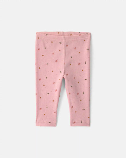 Baby Girl 3-Piece Leaves Layering Set - Pink