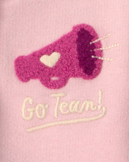 Baby Girl 3-Piece Varsity French Terry Layering Set - Pink