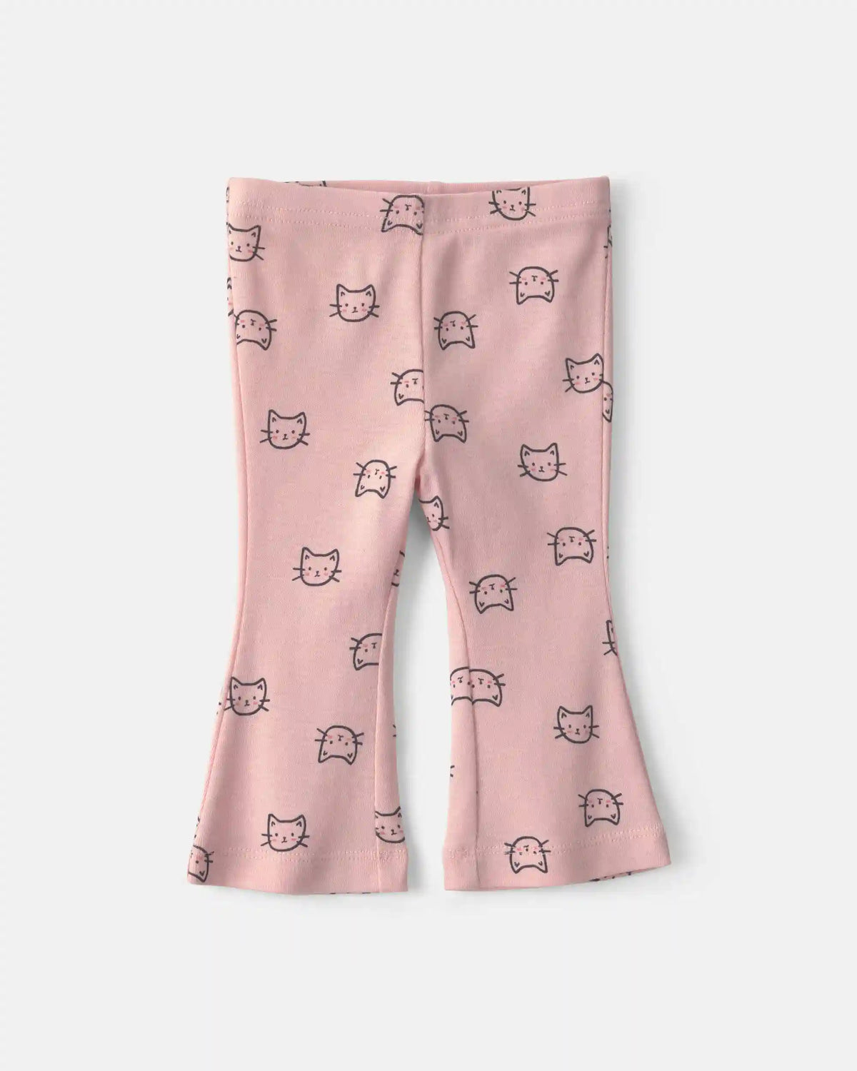 Baby Girl 3-Piece Cat Hooded Layering Set - Grey/Pink
