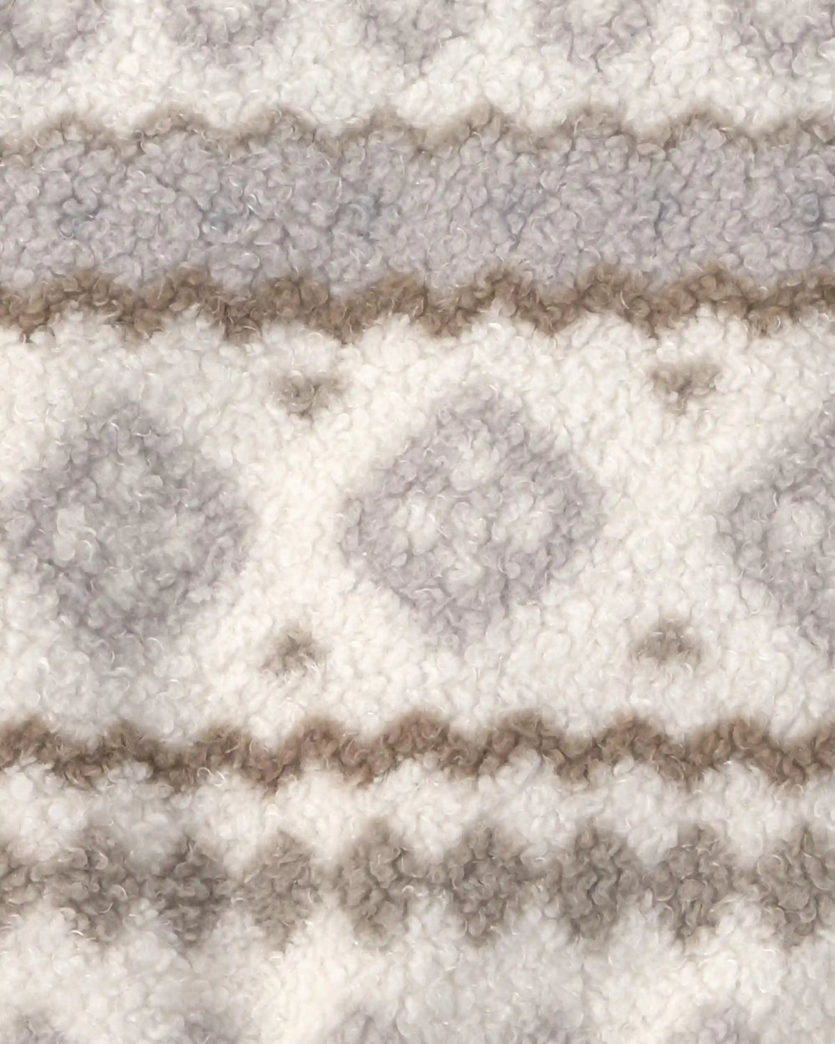Baby Boy 3-Piece Fair Isle Fleece Layering Set - Cream/Grey