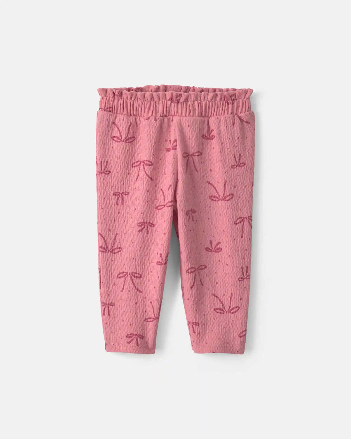Baby Girl 2-Piece Bow Long-Sleeve Bodysuit & Pant Set - Pink