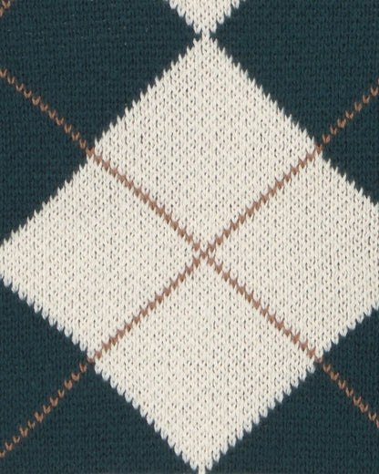 Baby Boy 3-Piece Argyle Layering Set - Green/Cream