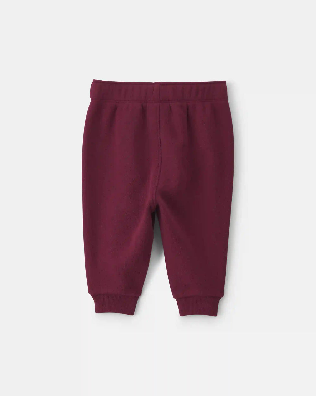Baby Boy Fleece Pants - Burgundy