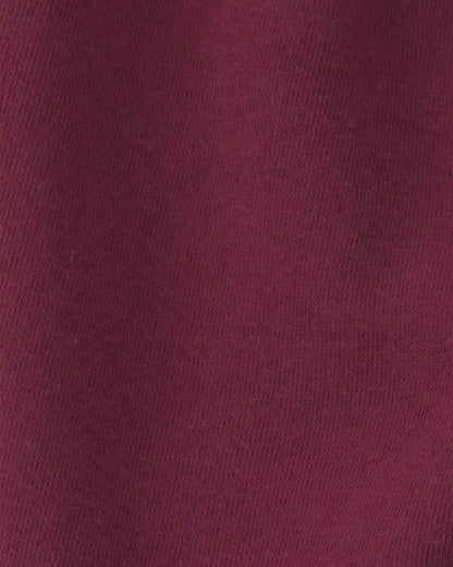 Baby Boy Fleece Pants - Burgundy