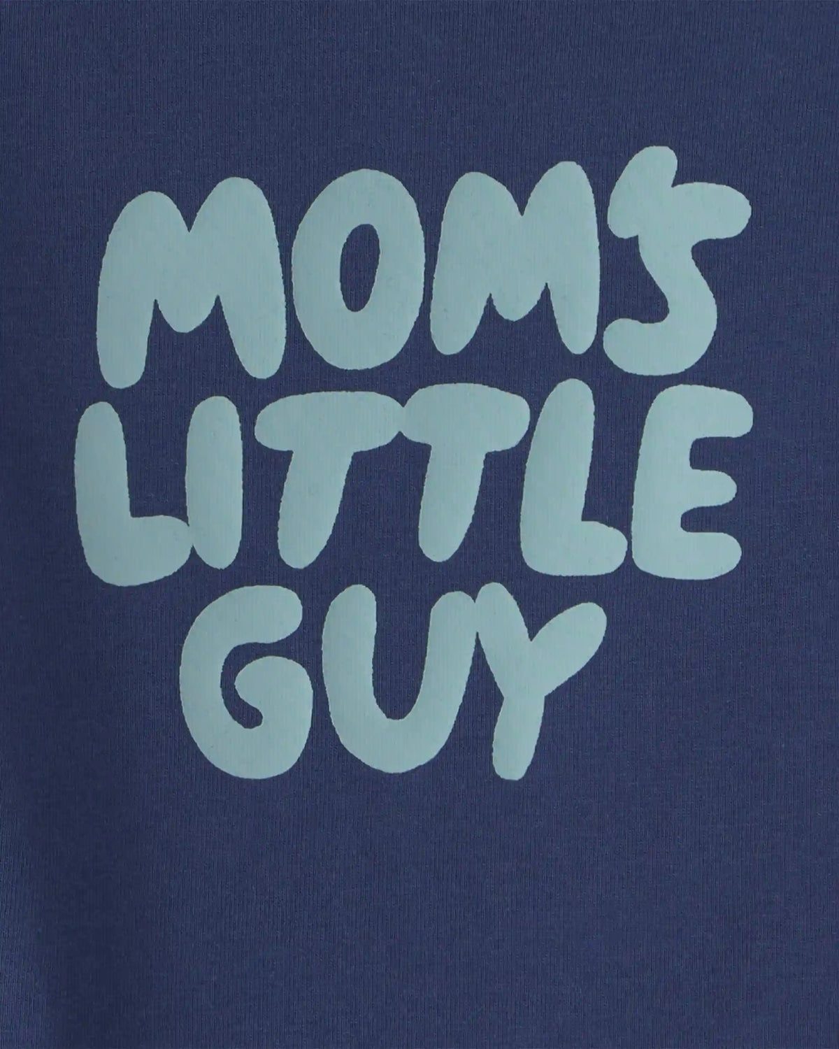 Baby Boy 'Mom's Little Guy' Long-Sleeve Graphic Bodysuit - Navy Blue