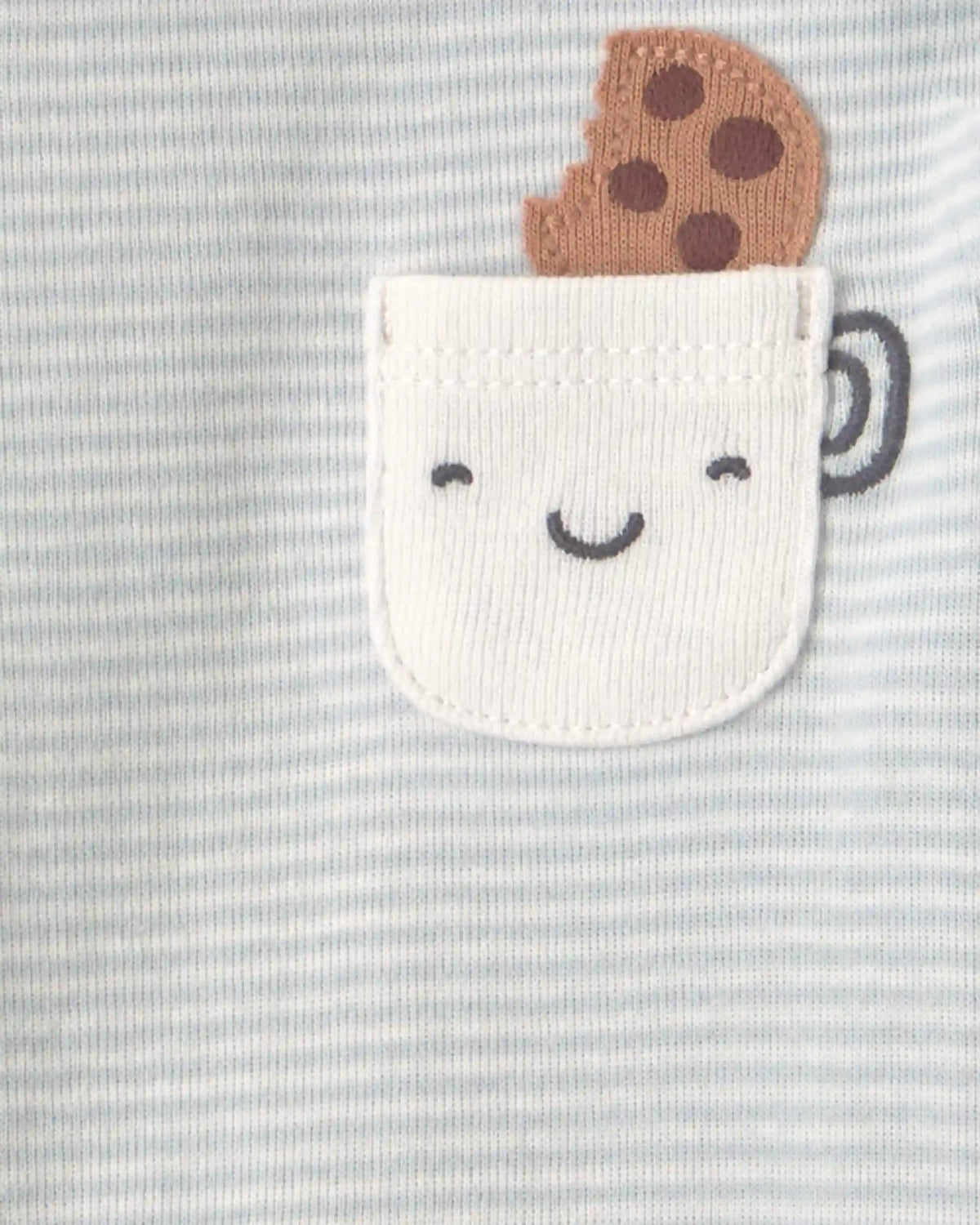 Baby Boy 4-Pack Milk & Cookies Long-Sleeve Multipack Bodysuits