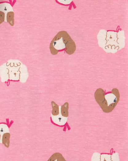 Baby Girl 4-Pack Dog Long-Sleeve Multipack Bodysuits