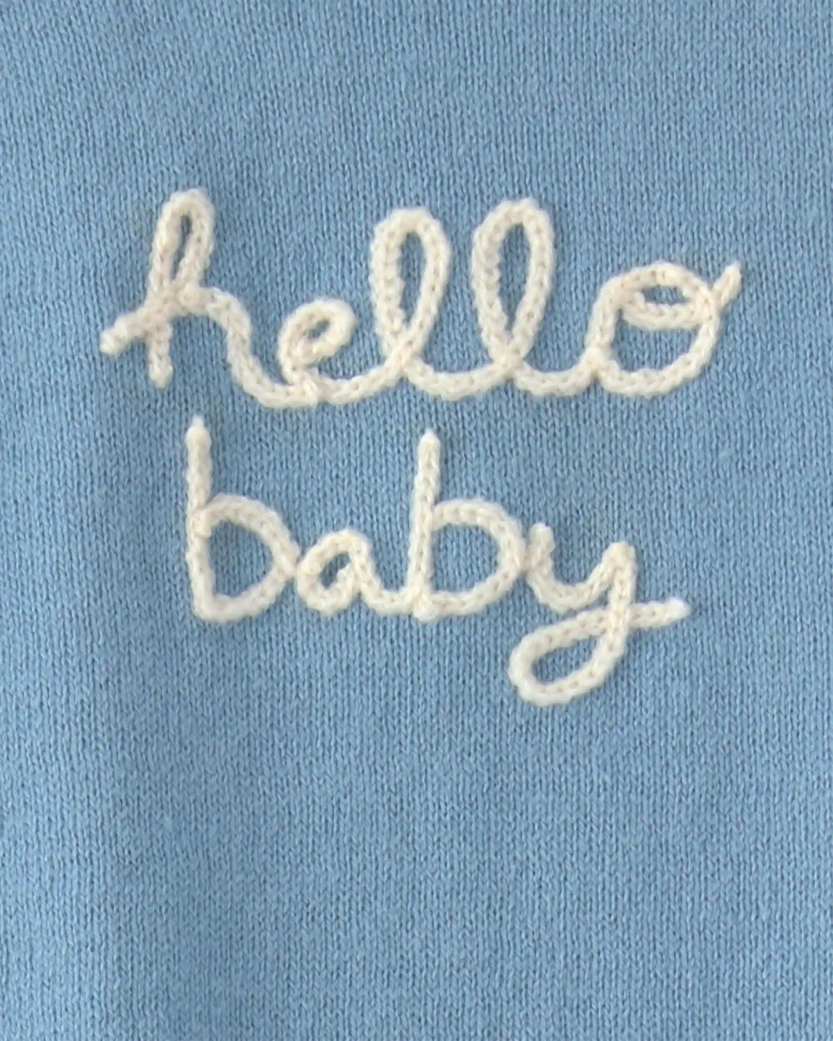 Baby Boy 2-Piece 'Hello Baby' Long-Sleeve Top & Pant Set - Blue