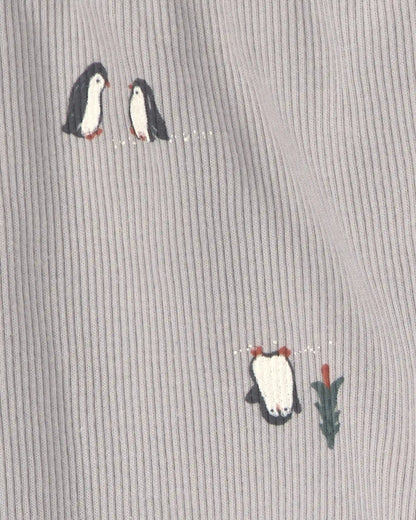 Baby Boy 2-Pack Penguin Pull-On Pants - Grey