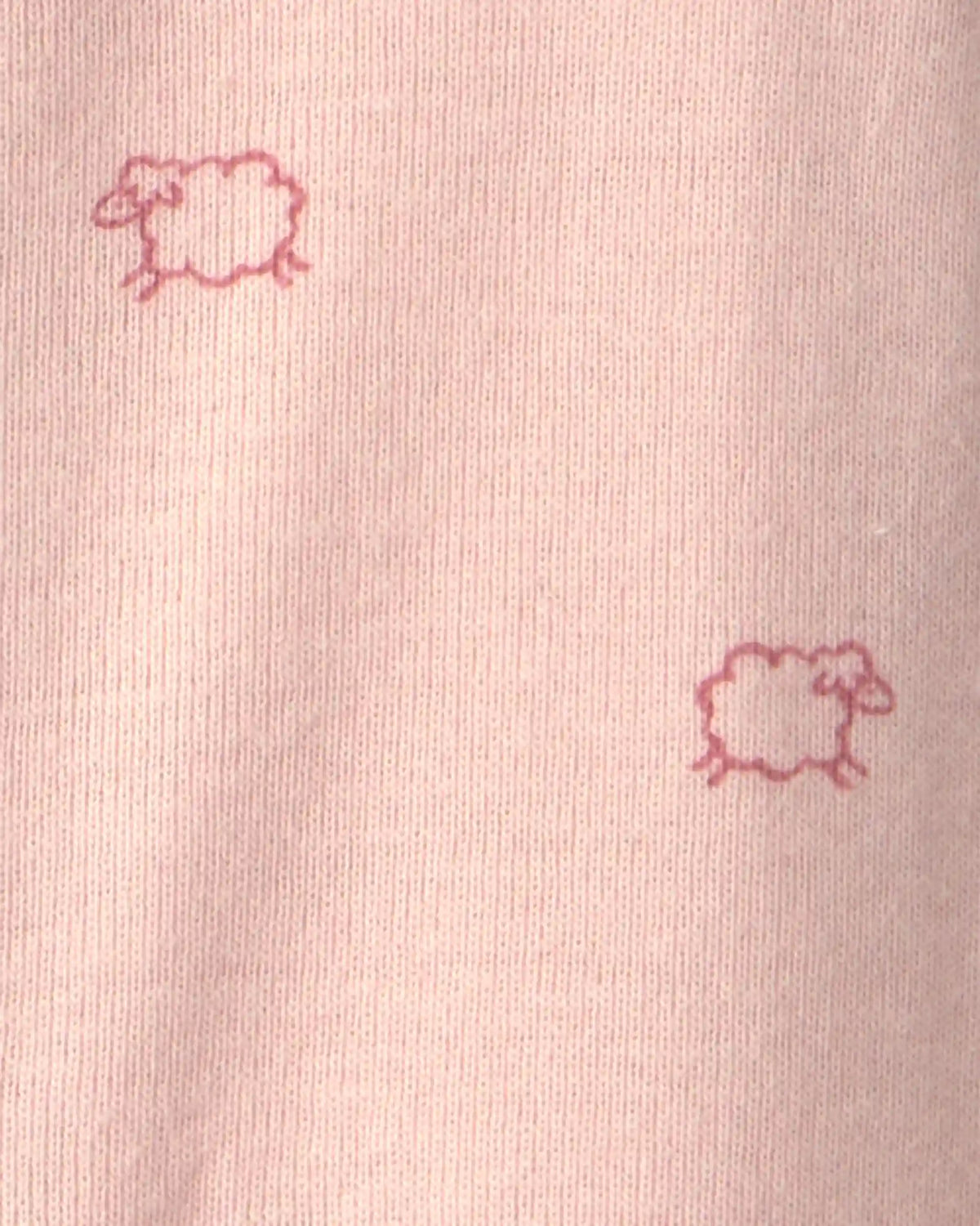 Baby Girl Sheep Long-Sleeve Sleeper Gown - Pink