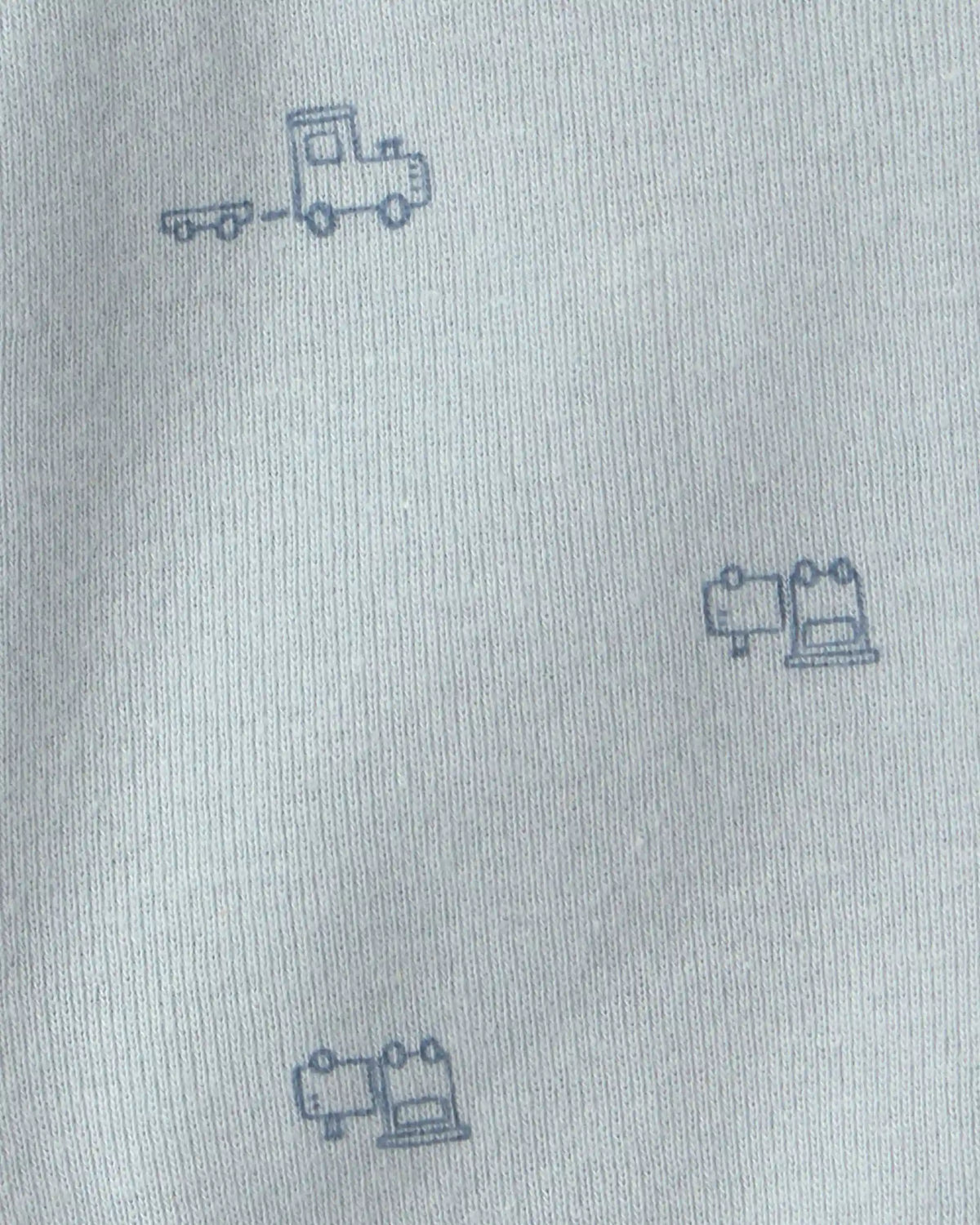 Baby Boy Train Side-Snap Tank - Blue
