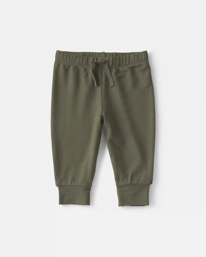 Baby Boy 2-Piece PurelySoft™ Hoodie Layering Set - Olive Green