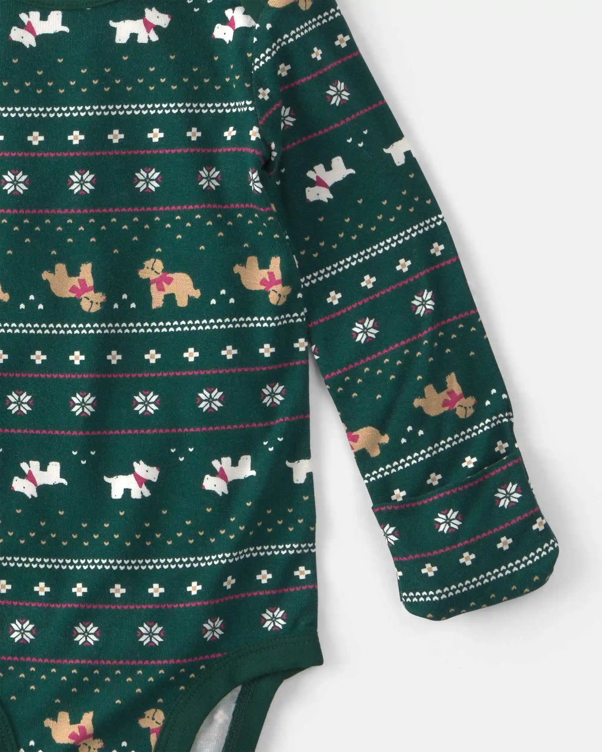 Baby 2-Piece Fair Isle PurelySoft™ Long-Sleeve Bodysuit & Pant Set - Green