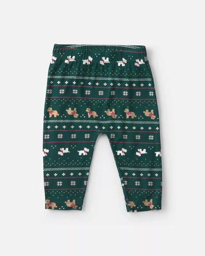 Baby 2-Piece Fair Isle PurelySoft™ Long-Sleeve Bodysuit & Pant Set - Green