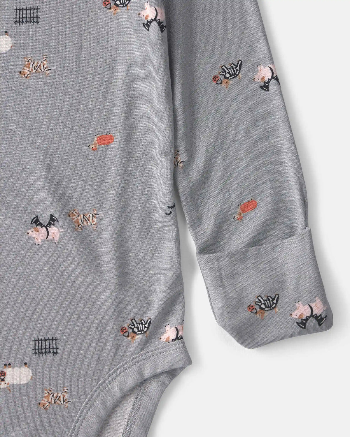 Baby 2-Piece Halloween PurelySoft™ Long-Sleeve Bodysuit & Pant Set - Grey