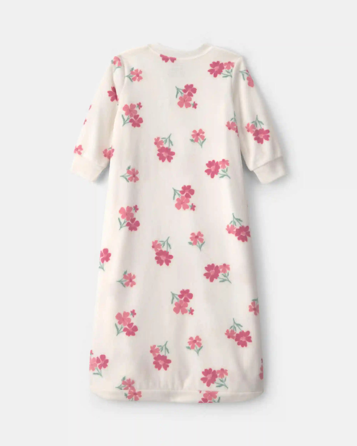 Baby Girl Floral Fleece Sleep Bag - Cream